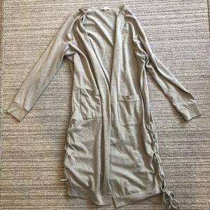 Easel Beige Long Cardigan, Size M